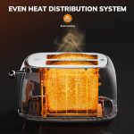 2 Slice Smart Toaster Oven – Touchscreen, 6 Browning Levels, Reheat & Defrost