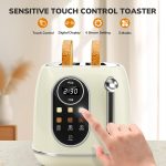 2 Slice Smart Toaster Oven – Touchscreen, 6 Browning Levels, Reheat & Defrost