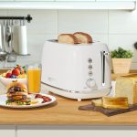 Retro 2 Slice Wide Slot Toaster – Stainless Steel Bread Toaster Oven Style