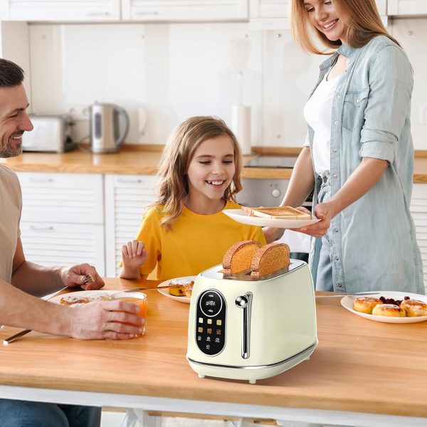 2 Slice Smart Toaster Oven – Touchscreen, 6 Browning Levels, Reheat & Defrost