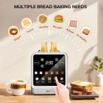 4 Slice Digital Toaster Oven – Touchscreen, Memory, Reheat & Defrost