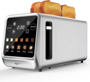 4 Slice Digital Toaster Oven – Touchscreen, Memory, Reheat & Defrost
