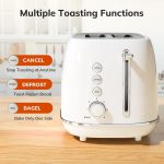 Retro 2 Slice Wide Slot Toaster – Stainless Steel Bread Toaster Oven Style