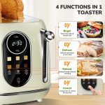 2 Slice Smart Toaster Oven – Touchscreen, 6 Browning Levels, Reheat & Defrost